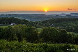 Západ slunce z Terasové (Čubovy) vyhlídky (2020)