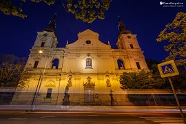 Čelní pohled na kostel Tuřanské Matky Boží (2020)