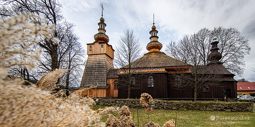 Lemkovský dřevěný kostel v Brunarech