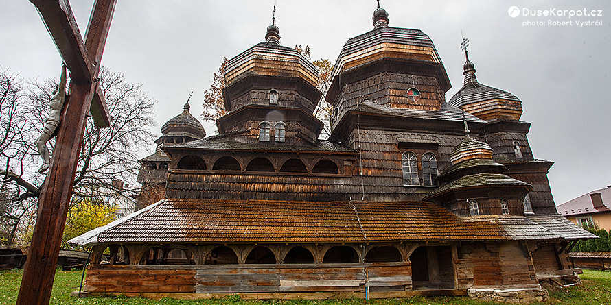 Drohobyč - dřevěný kostel svatého Jiří, památka UNESCO