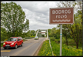 Medzibodrožie (Bodrogköz) - most přes Bodrog v Maďarsku