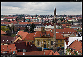 Eger - minaret pohledem z hradu