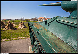 Hortobágy - ruský tank, památník připomínající 2. světovou válku