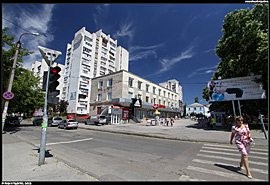 Centrum Tiraspolu, metropole Podněstří