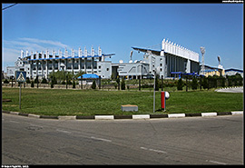 Luxusní fotbalový stadion Sheriff Tiraspol (Шериф Тирасполь)