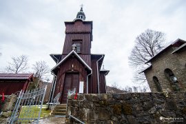 Dřevěný kostel v tiché vsi Czyrna (2024)