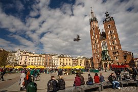 Krakov - hlavní náměstí Rynek Główny (2017)