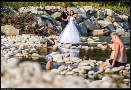 Průlom Białky (Przełom Białki) vytváří hezké scenérie i pro svatební fotografie