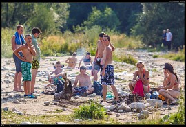 Průlom Białky (Przełom Białki) - piknik místní mládeže