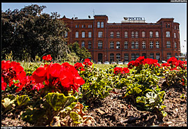 Štětín (Szczecin) - cihlová budova pošty