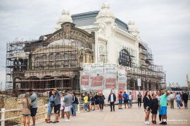 Secesní Kasino (Cazinoul) během probíhající renovace (2023)