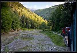 Lesní železnice Vișeu de Sus - před stanicí Paltin
