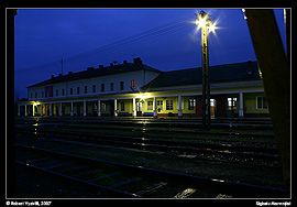 Sighet - vlakové nádraží v noci