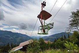 Historická sedačka lanovky na Chopok (2020)