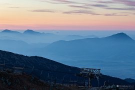 Výhled na Velký Choč, vlevo malofatranský Stoh a Velký Rozsutec (2024)