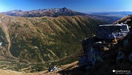 Kamenistá dolina a Vysoké Tatry z Bystré (2011)