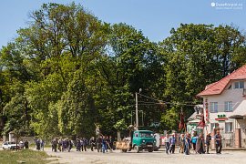 Pohřeb v obci Skala Podilska (Скала-Подільська) (2018)