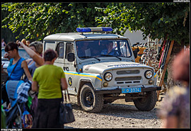 Skole (Сколе) - policejní auto