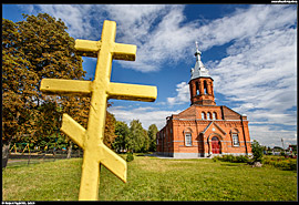 Volodymyr-Volynskyj (Володимир-Волинський) - pravoslavný kostel sv. Jiří (церква Святого Юрія Переможця) u zastávky Vojenské městečko (Військове містечко)